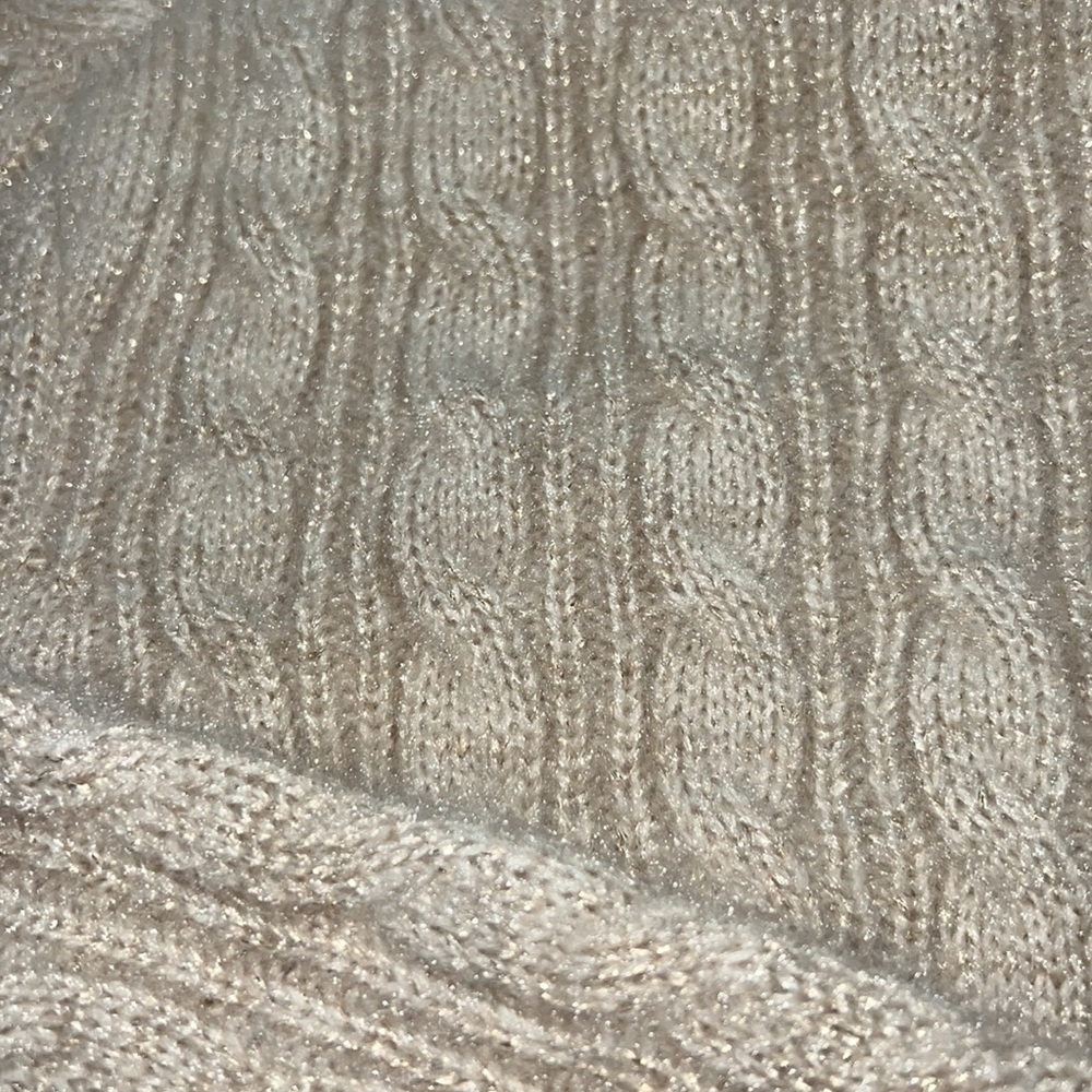 Lovers & Friends Everette Lurex Turtleneck Sweater in Nude - Picture 8 of 8